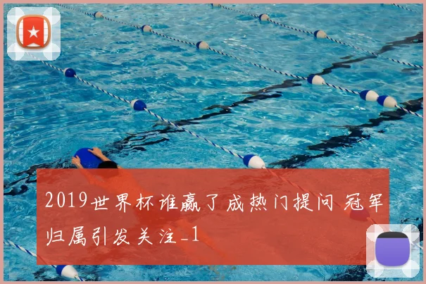 2019世界杯谁赢了成热门提问 冠军归属引发关注_1